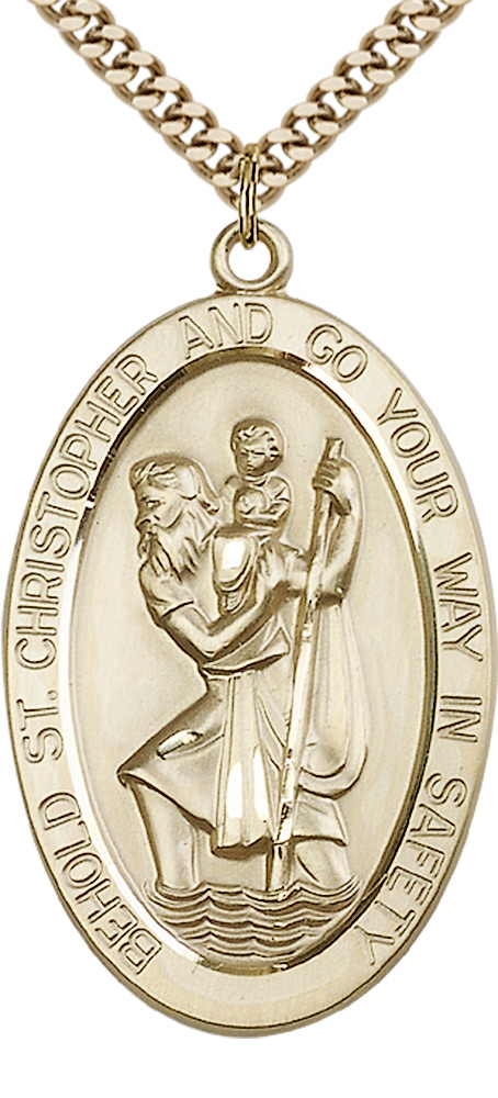 St christopher medal for men Clearance